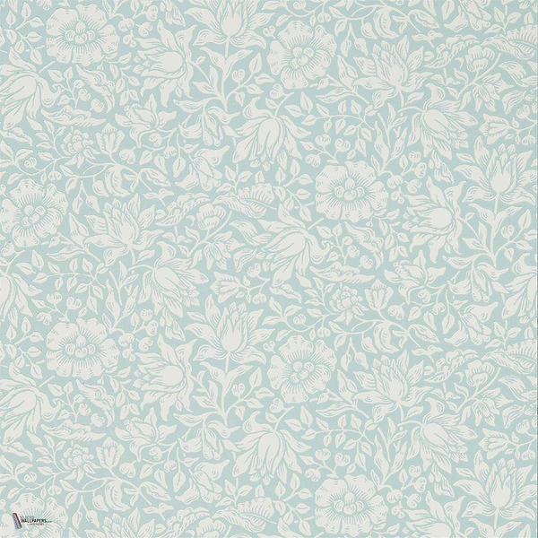 Mallow Tapete in Chalk Duck Egg van Morris & Co