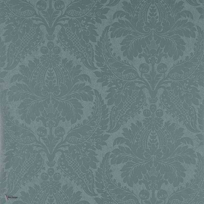 Malmaison Damask Tapete in Teal van Zoffany