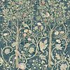 Melsetter wallpaper in Indigo Rose van Morris & Co