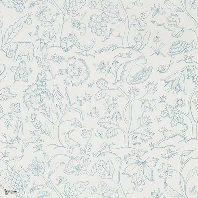 Middlemore behang in Cornflower Chalk van Morris & Co
