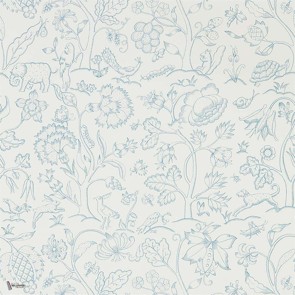 Middlemore behang in Cornflower Chalk van Morris & Co