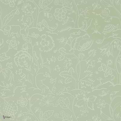 Middlemore behang in Sage Grey van Morris & Co