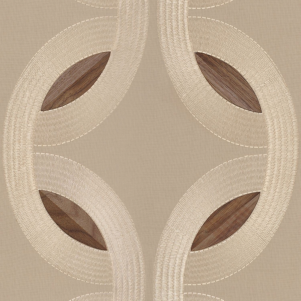 Mimbeau Tapete in Beige Taupe von Casamance