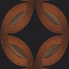 Mimbeau Tapete in Noir Cuivre von Casamance