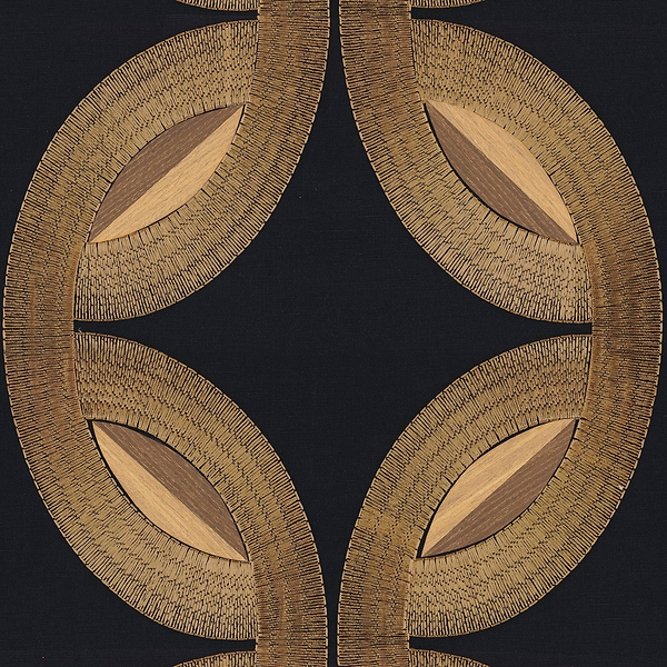 Mimbeau Tapete in Noir Mordore von Casamance