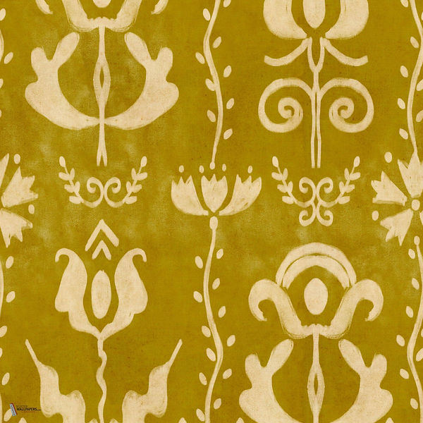 Grandma'S Stencil Tapete in Mustard von Mind the Gap