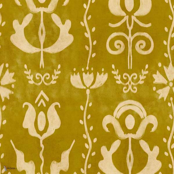 Grandma'S Stencil Tapete in Mustard von Mind the Gap
