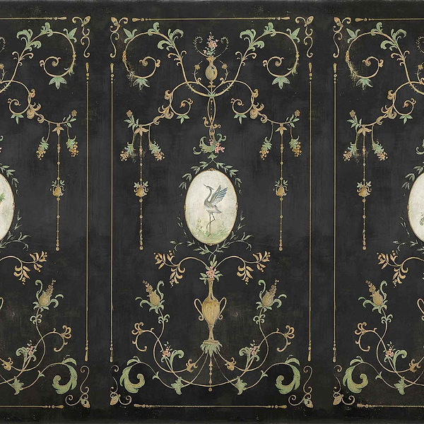 Mirto wallpaper in Coal by Coordonne