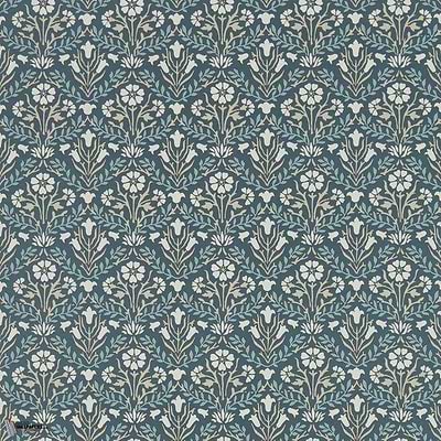 Morris Bellflowers Tapete in Indigo/Linen van Morris & Co