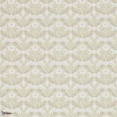 Morris Bellflowers Tapete in Manilla/Olive van Morris & Co