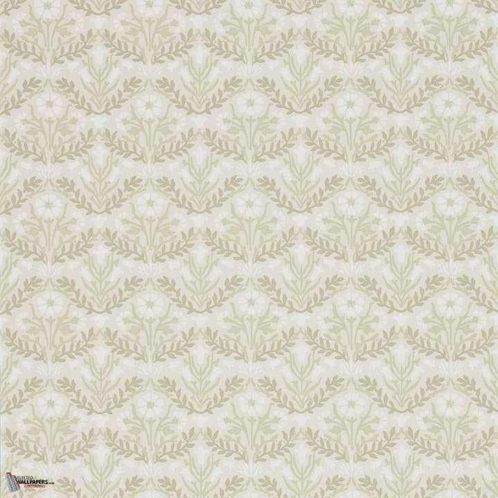 Morris Bellflowers Tapete in Manilla/Olive van Morris & Co