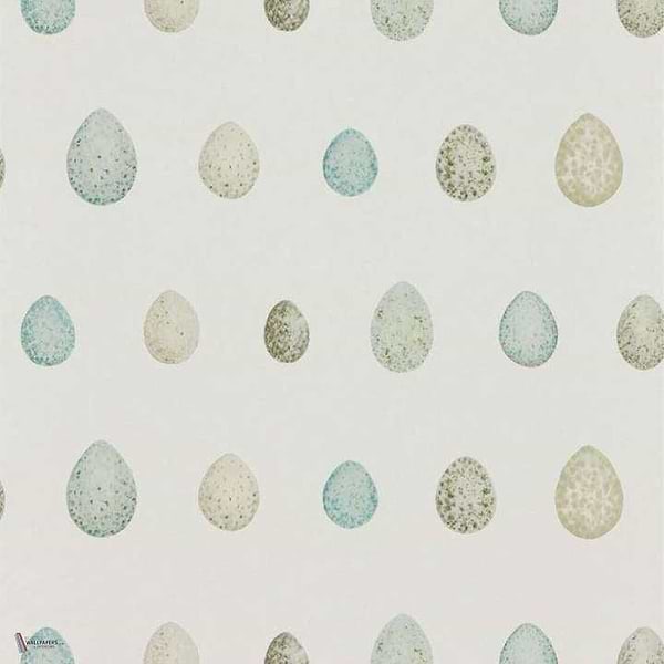 Nest Egg wallpaper in Eggschell/Ivory van Sanderson