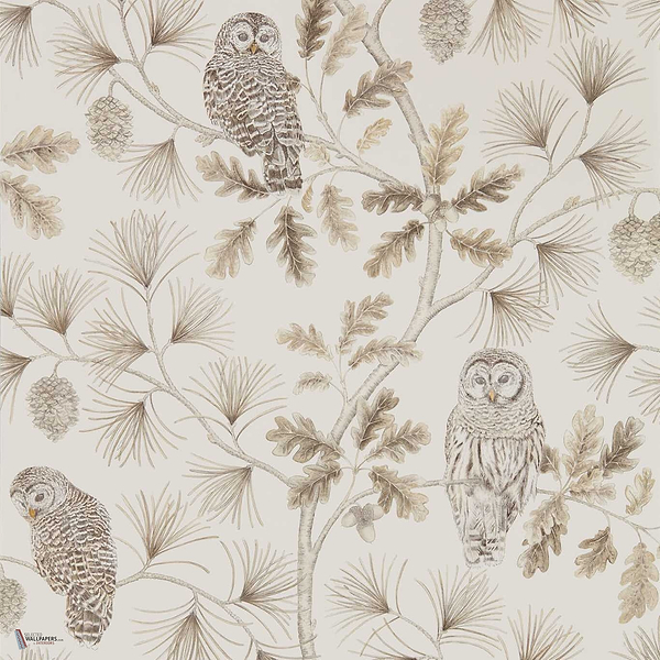 Owlswick Tapete in Linen van Sanderson