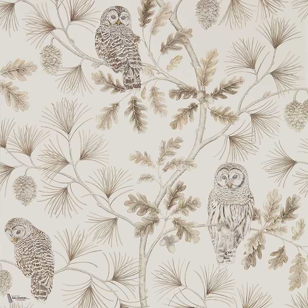 Owlswick Tapete in Linen van Sanderson