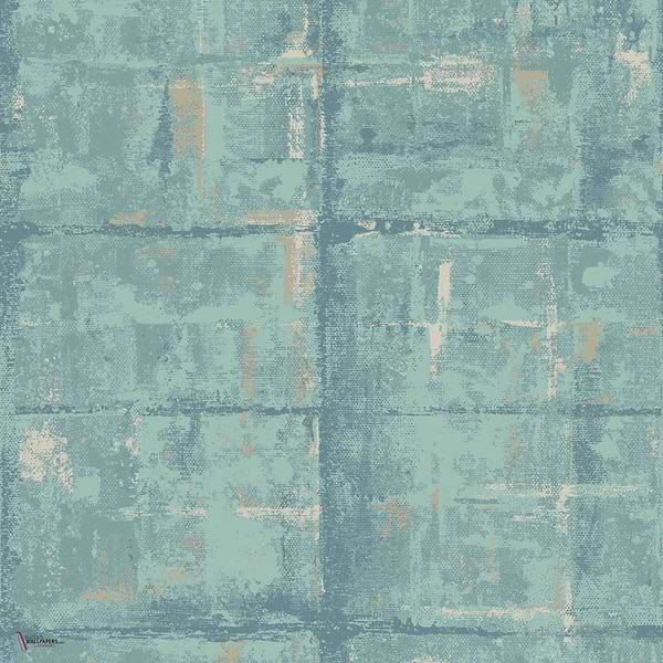 Patina wallpaper in Seafoam van 1838 wallcoverings