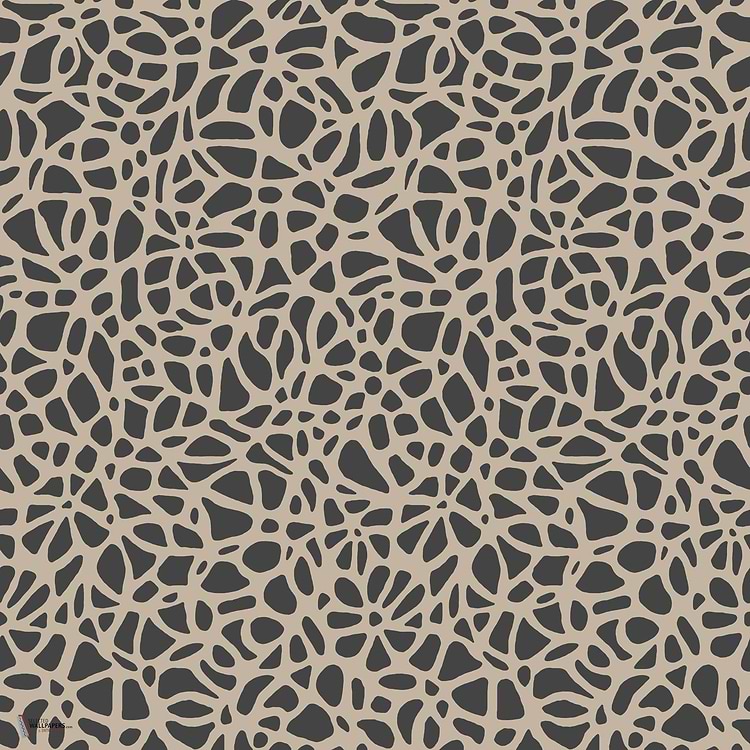 Pebble wallpaper in Jet van 1838 wallcoverings