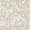 Pure Bachelors Button wallpaper in Linen/Coral van Morris & Co