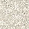 Pure Bachelors Button wallpaper in Linen/Coral van Morris & Co