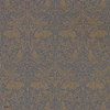 Pure Brer Rabbit wallpaper in Ink/Gold van Morris & Co