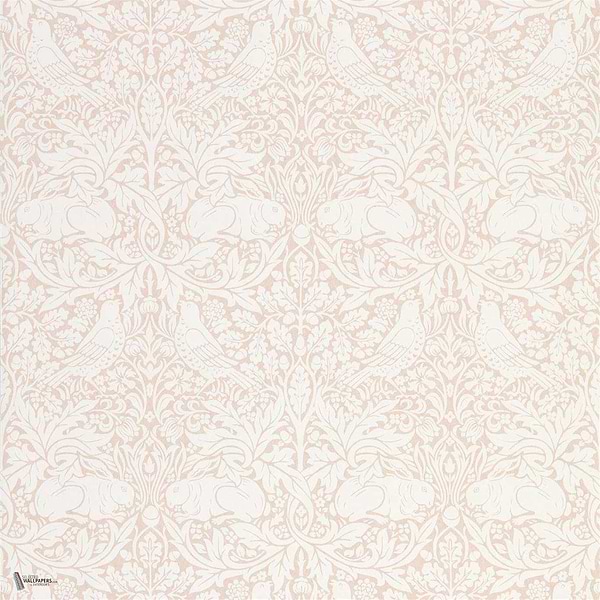 Pure Brer Rabbit wallpaper in Sea Pink van Morris & Co
