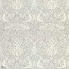 Pure Dove & Rose wallpaper in Cloud Grey van Morris & Co