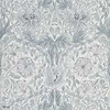 Pure Honeysuckle & Tulip wallpaper in Cloud Grey van Morris & Co