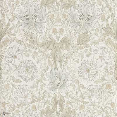 Pure Honeysuckle & Tulip wallpaper in Linen van Morris & Co