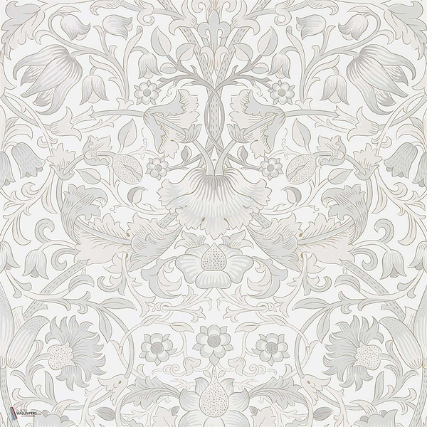 Pure Lodden Tapete in Chalk/Eggschell van Morris & Co