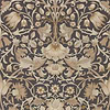 Pure Lodden Tapete in Charcoal/Gold van Morris & Co