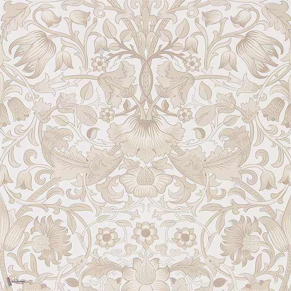 Pure Lodden Tapete in Ivory/Linen van Morris & Co