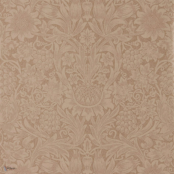 Pure Sunflower Tapete in Copper/Russet van Morris & Co