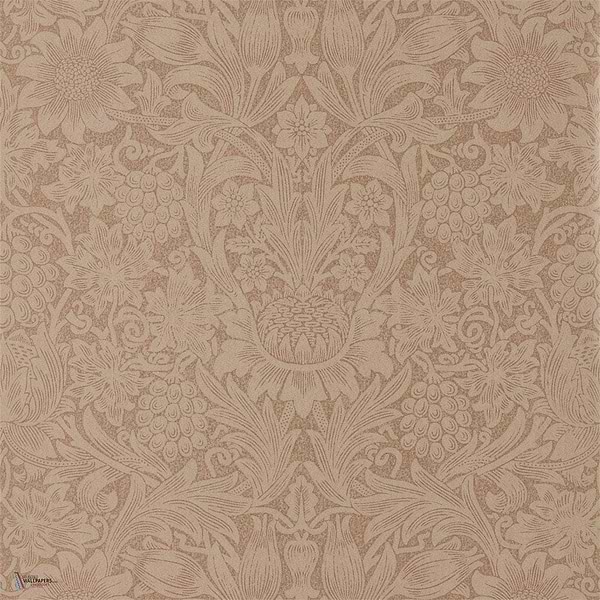 Pure Sunflower Tapete in Copper/Russet van Morris & Co