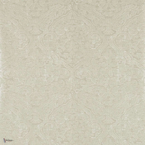 Renaissance Damask Tapete in Linen van Zoffany