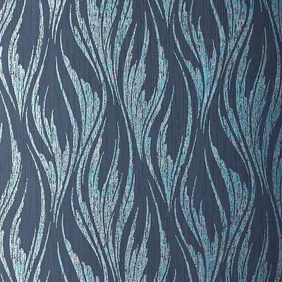 Ripple wallpaper in Blue Dusk by 1838 wallcoverings