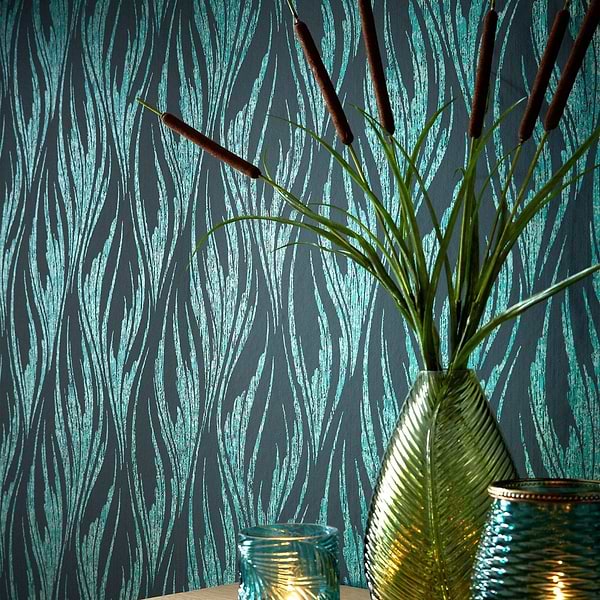 Ripple Tapete in Mineral von 1838 wallcoverings