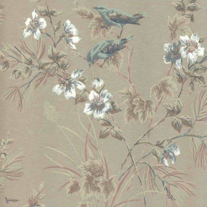 Rosemore Tapete in Taupe van 1838 wallcoverings