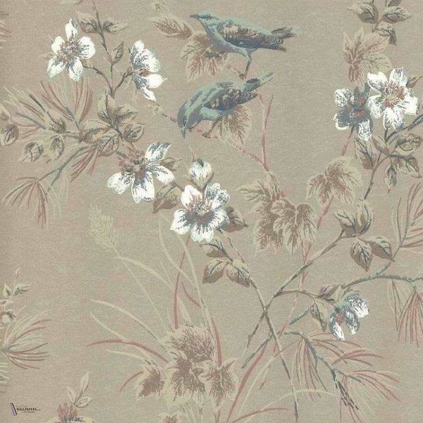 Rosemore Tapete in Taupe van 1838 wallcoverings