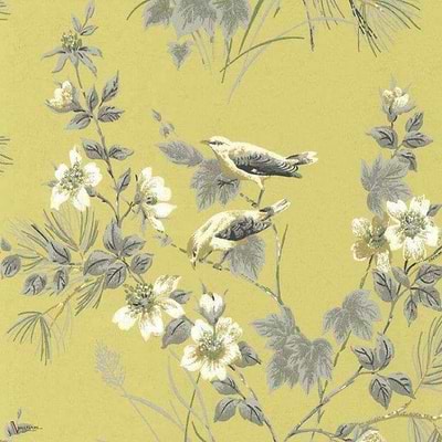 Rosemore Tapete in Yellow van 1838 wallcoverings