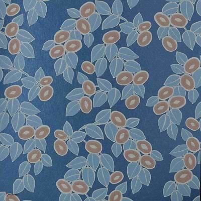 Rosetta wallpaper in Midnight van 1838 wallcoverings