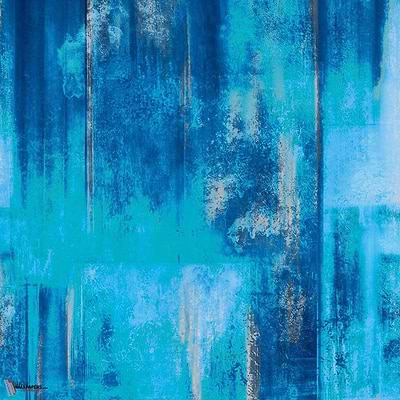 Rusted Tapete in Blue van Texam