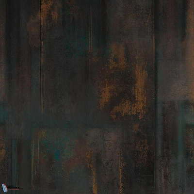 Rusted behang in Dark Brown van Texam