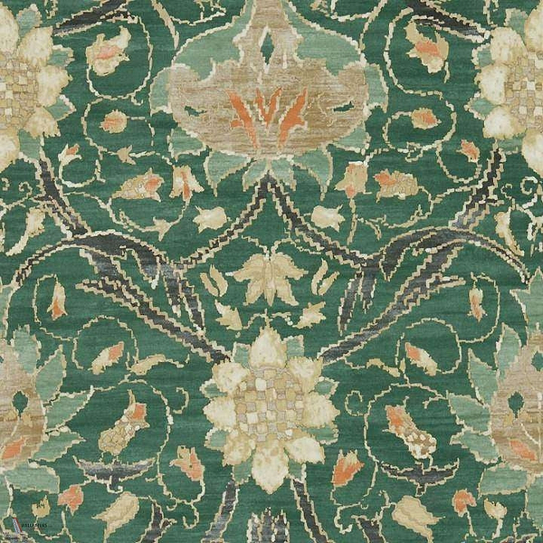 SALE Montreal Tapete in Forest/Teal van Morris & Co