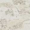 Sea Houses wallpaper in Charchoal/Linen van Sanderson