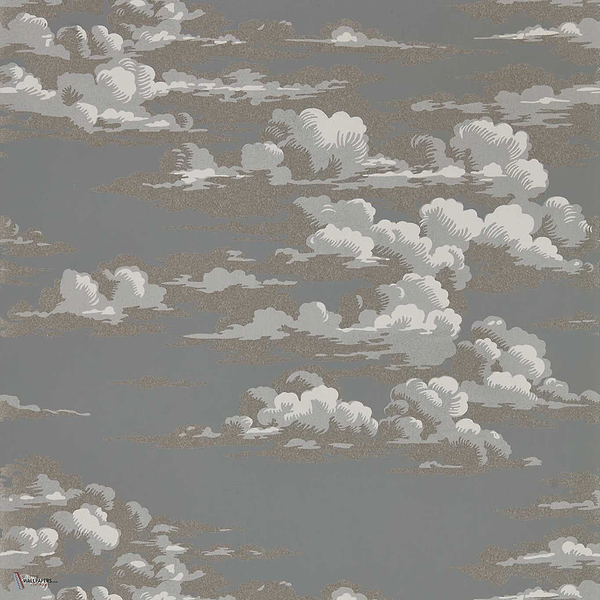 Silvi Clouds Tapete in Taupe Grey van Sanderson