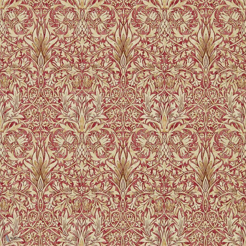 Snakeshead Tapete in Madder/Gold van Morris & Co