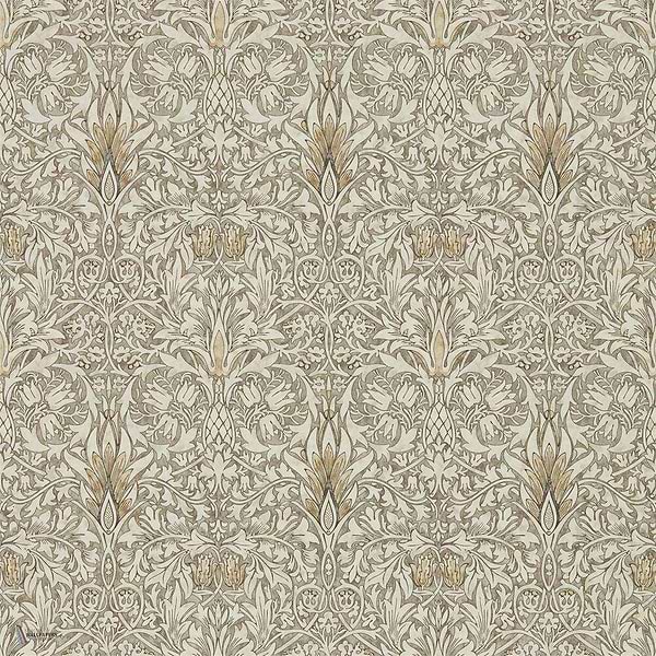 Snakeshead Tapete in Stone/Cream van Morris & Co