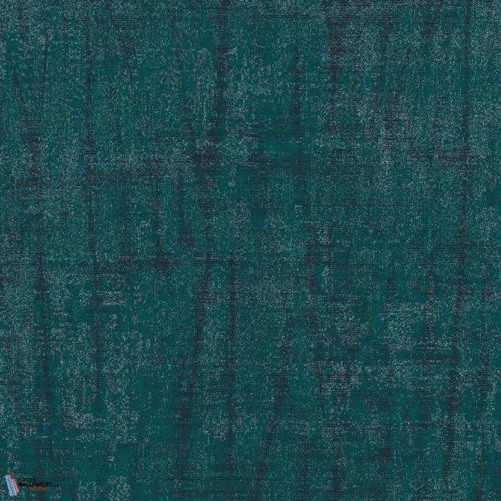Spiga wallpaper in Turquoise van Texam
