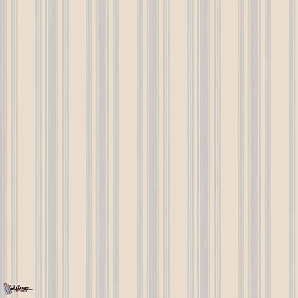 Tented Stripe wallpaper in Light Blue van Farrow & Ball