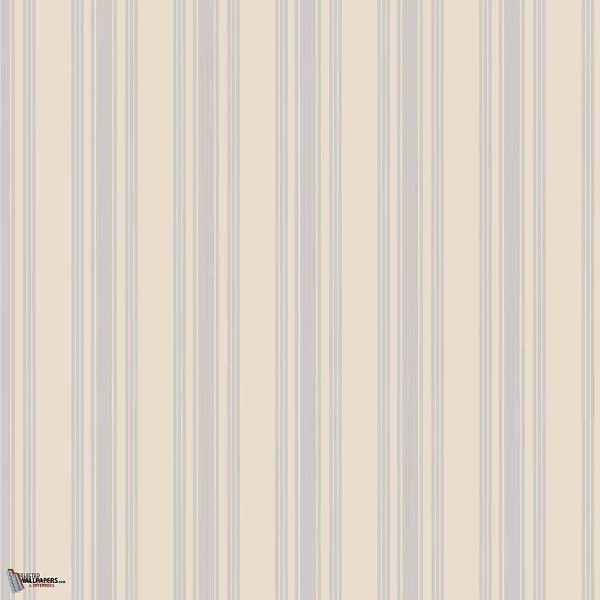Tented Stripe wallpaper in Light Blue van Farrow & Ball