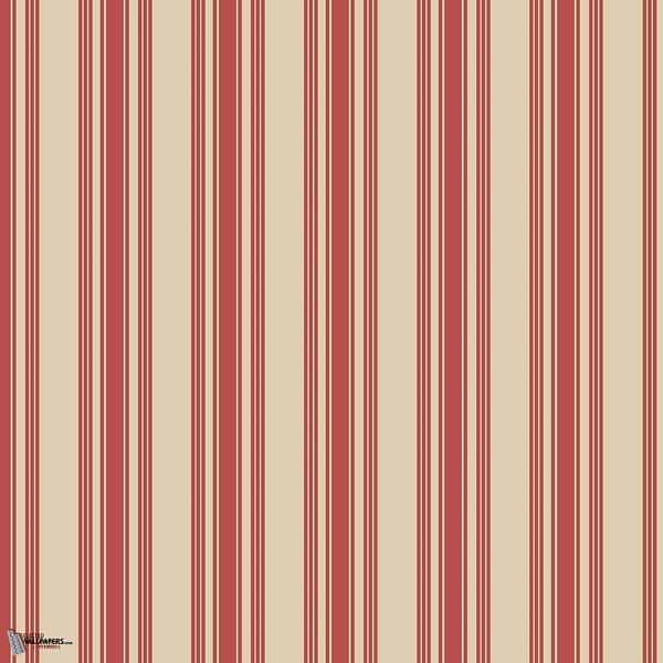 Tented Stripe wallpaper in Red van Farrow & Ball